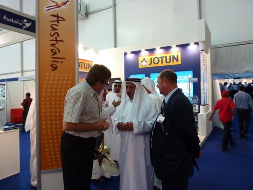 Stephen Vincent - Austral Propellers, Andrew Wagner Chief Executive Al Masaood and The head of Al Masaood family © AIMEX 